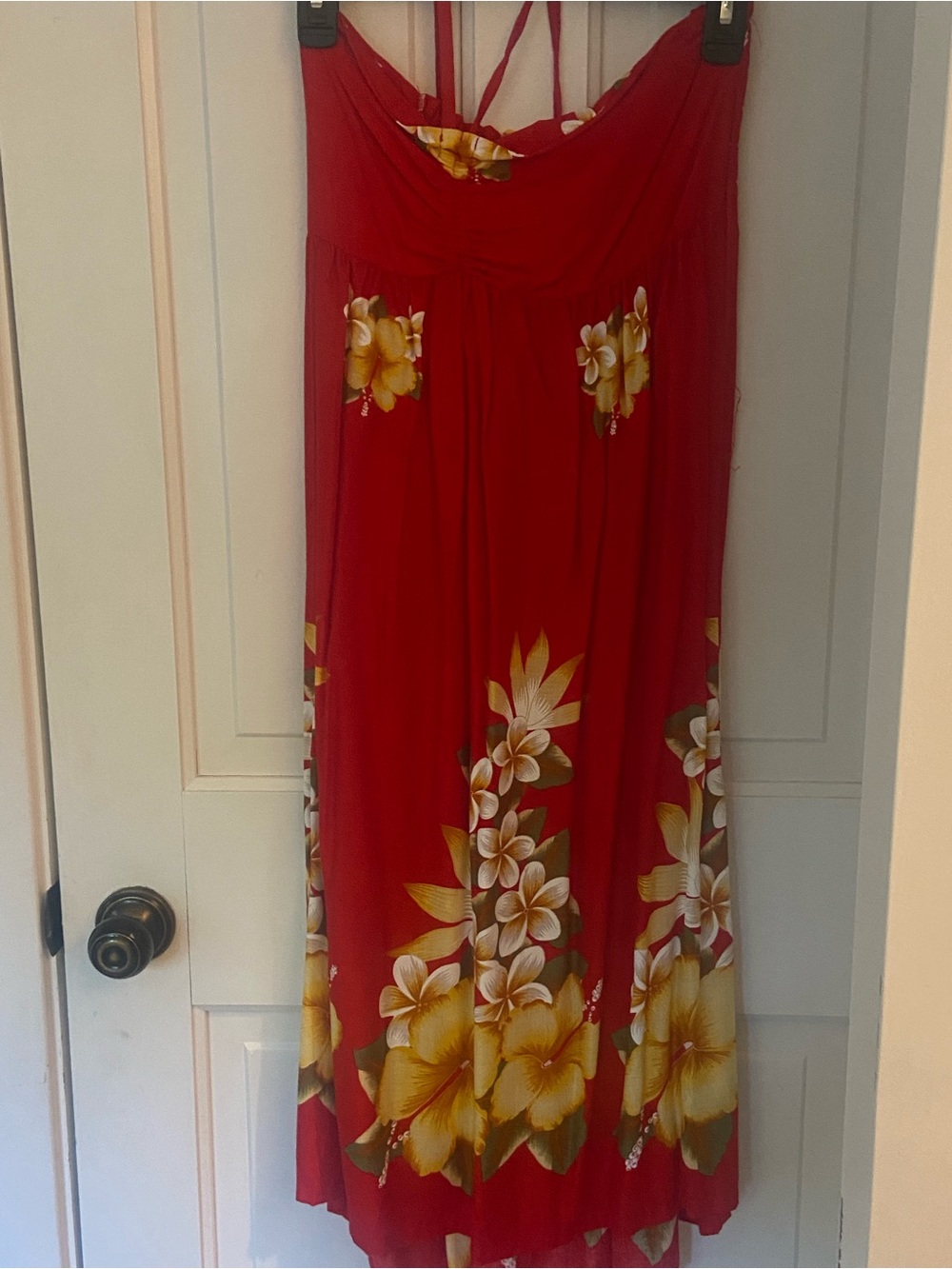 Red floral sundress size small